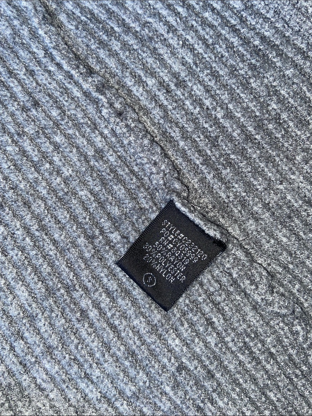 Cyrus Heathered Gray Open-Front Ribbed Cardigan - Picture 2 of 5